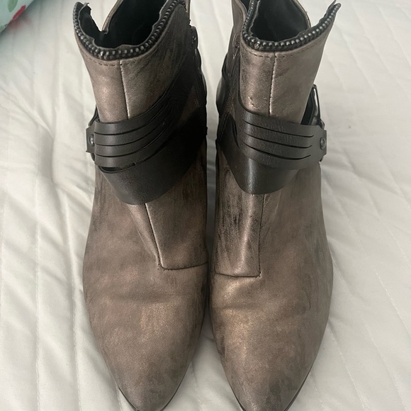 Qupid silver double buckle booties - Picture 3 of 7